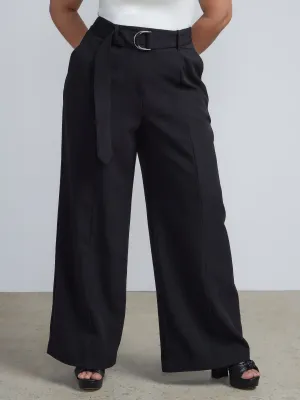 Plus D Ring Wide Leg Pants