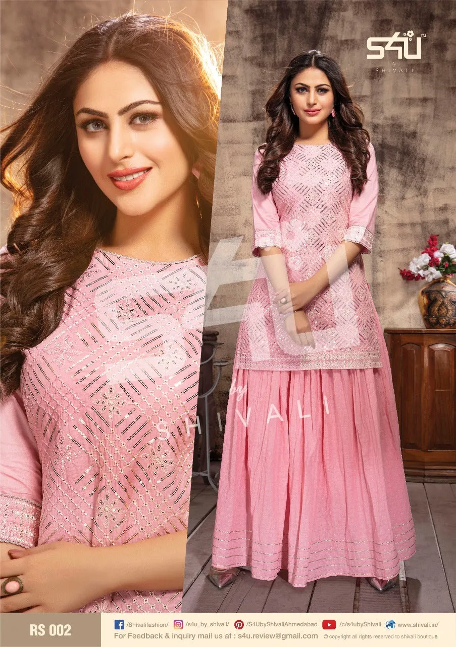 S4U Shivali Launched Retro Skirts Cotton Casual Wear Kurtis Collection