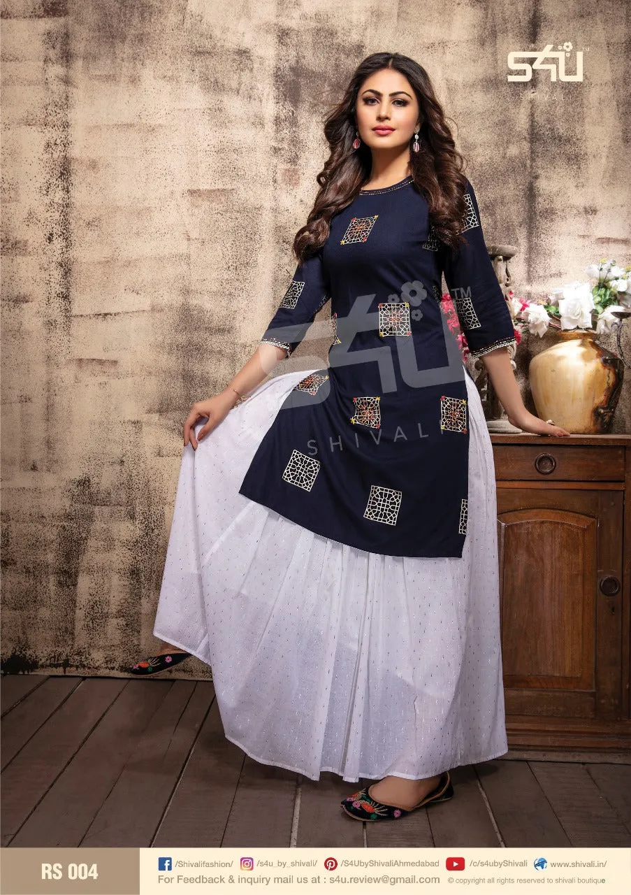 S4U Shivali Launched Retro Skirts Cotton Casual Wear Kurtis Collection