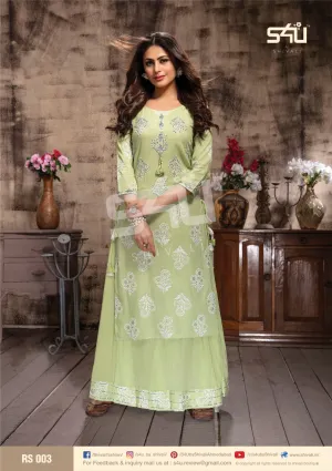 S4U Shivali Launched Retro Skirts Cotton Casual Wear Kurtis Collection