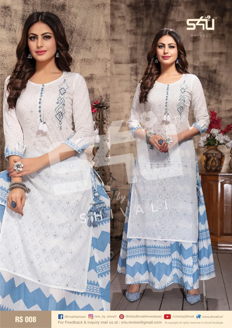 S4U Shivali Launched Retro Skirts Cotton Casual Wear Kurtis Collection
