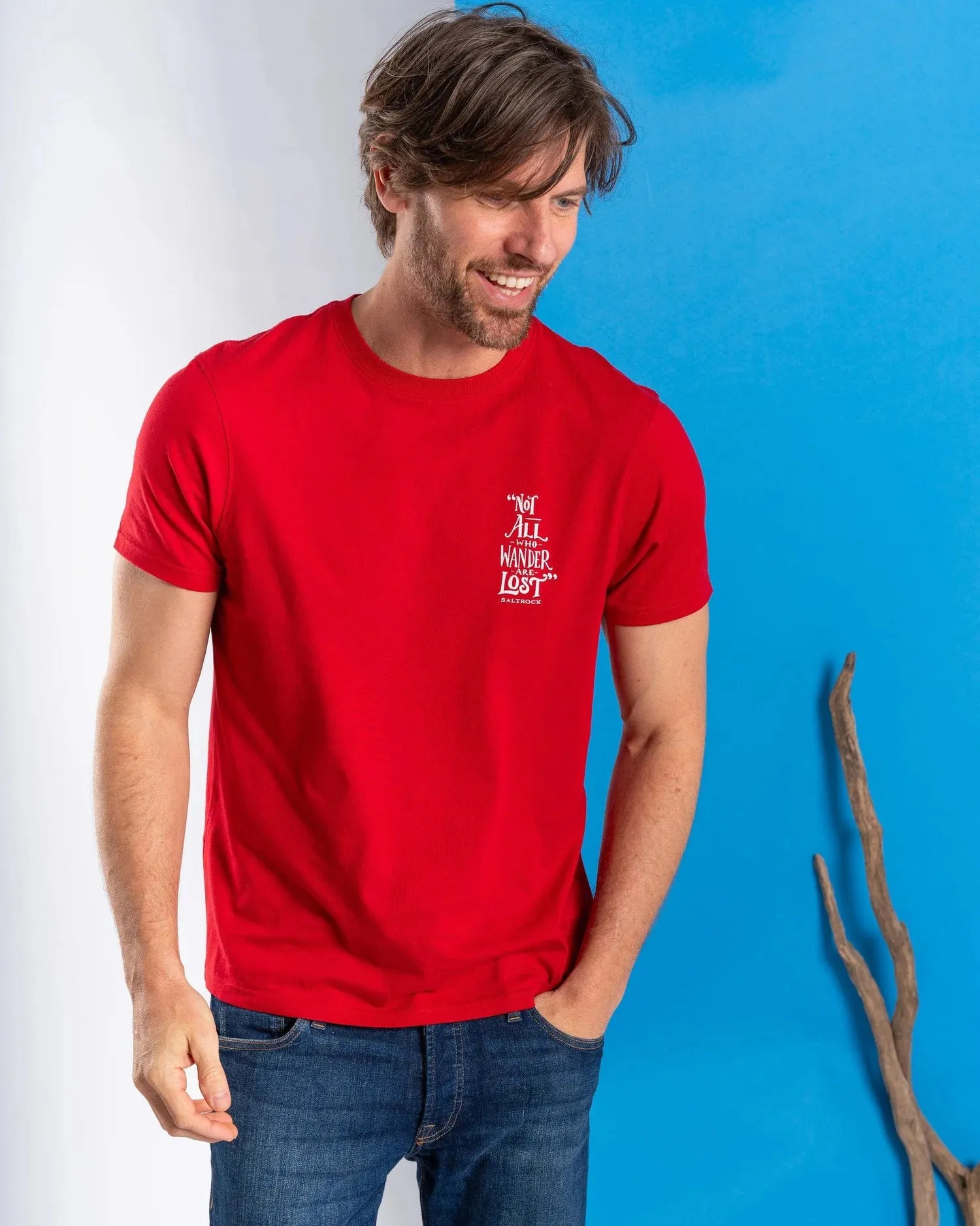 Saltrock Mens Lost Ships T-Shirt Tsb11703059 Red