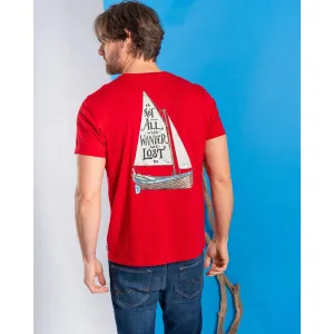 Saltrock Mens Lost Ships T-Shirt Tsb11703059 Red