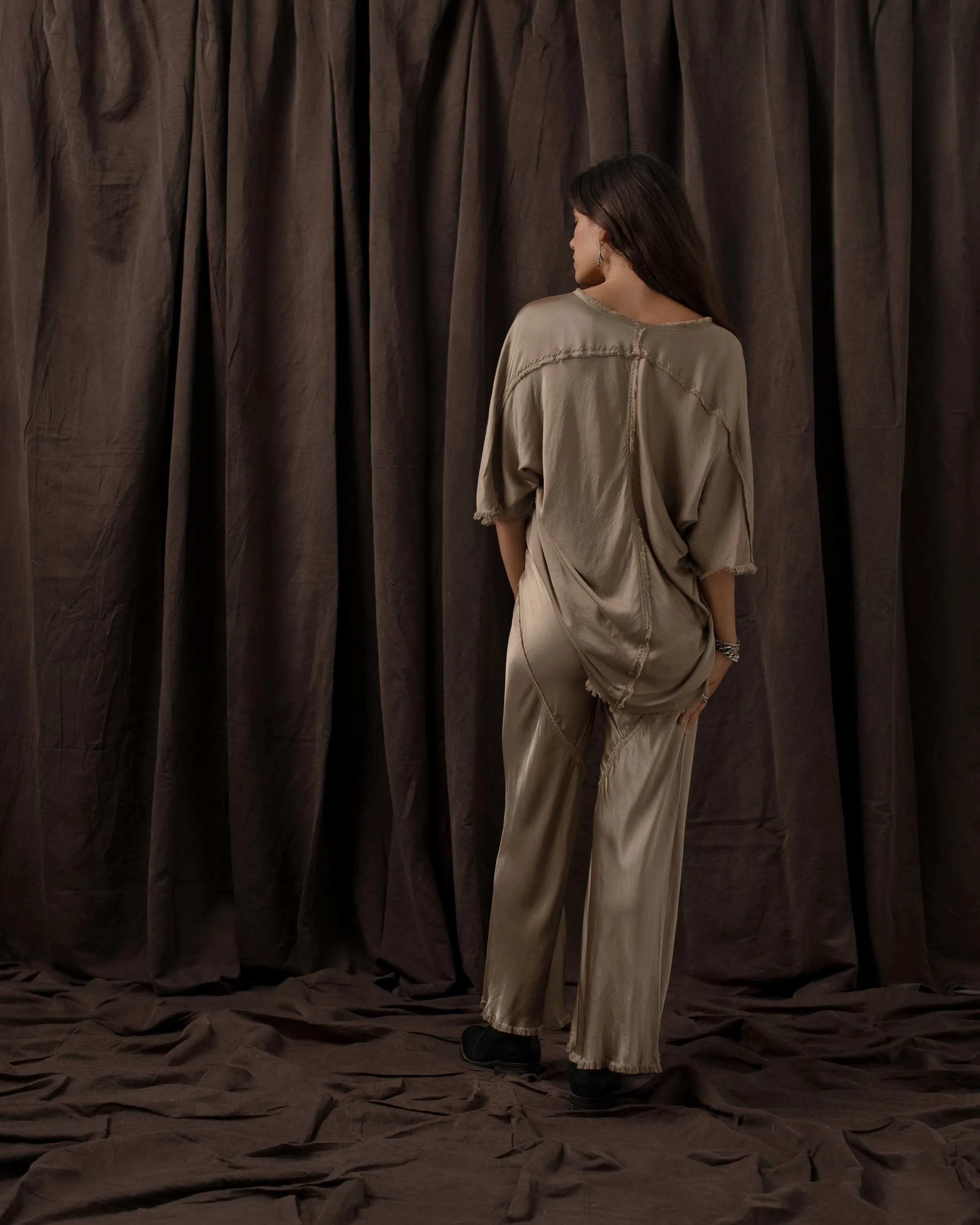 Short Milano Pants Rayon Antique Gold