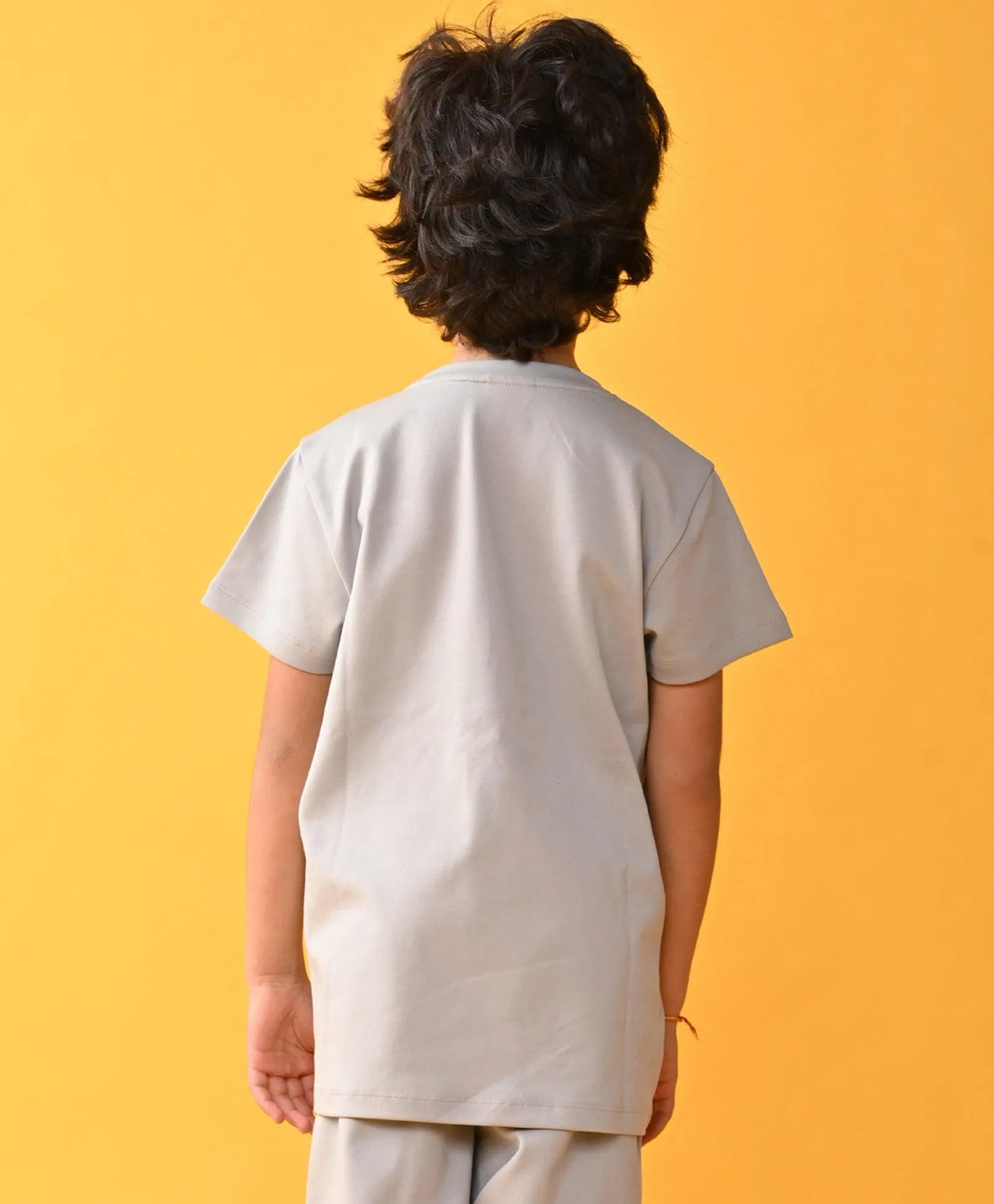 SPORTY COLLECTION SUMMER BOYS INTERLOCK BOYS T-SHIRTS - GREY