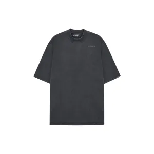 STAPLE LOGO Oversized Slim Tee - Stone Washed (Dark Grey Print)