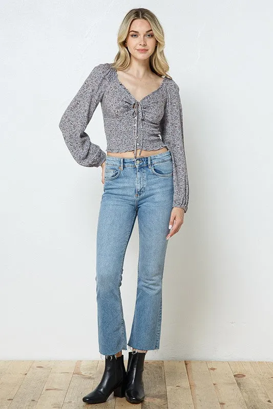 Stone Laced Smocking Top