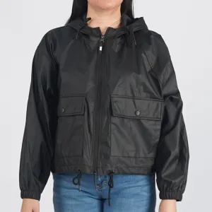 Stylistic Mr. Lee Ladies Basic Bomber Jacket Crop Trendy Fashion High Quality Apparel Comfortable Casual Jacket for Women 133459 (Black)