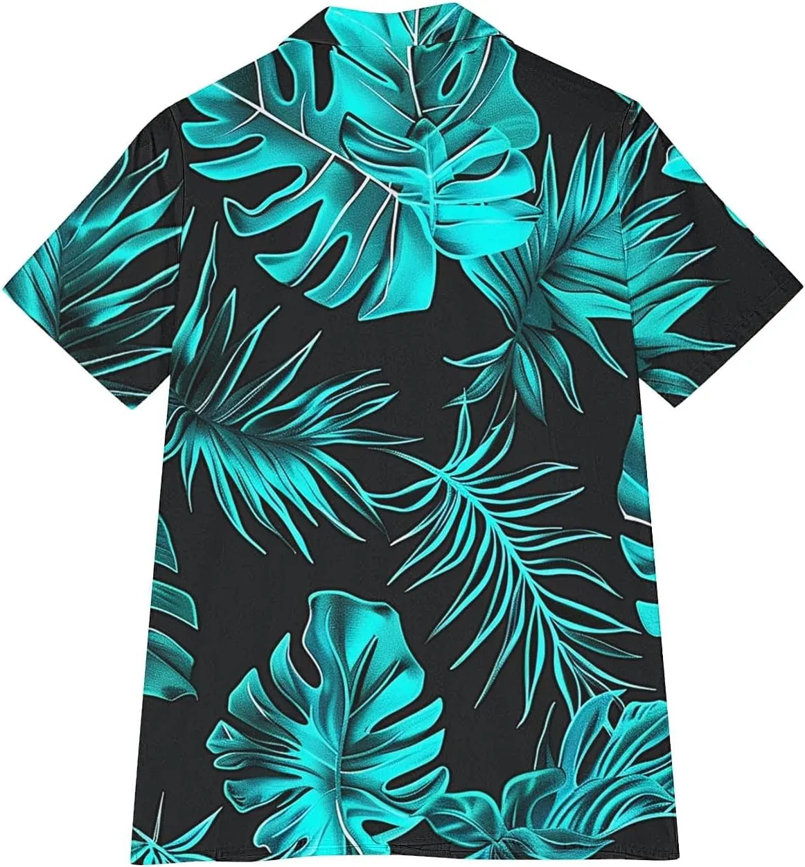 Summer Hawaii Shirts for Women Cool Floral Tropic Print V Neck Tops Button Up T-Shirt Trendy Beach Vacation Blouse
