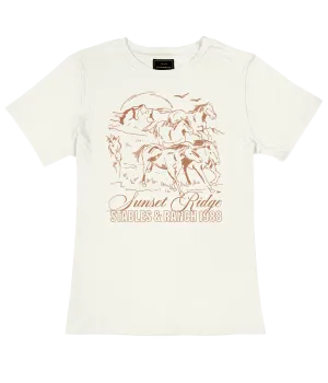 Sunset Ridge Tee in Antique White