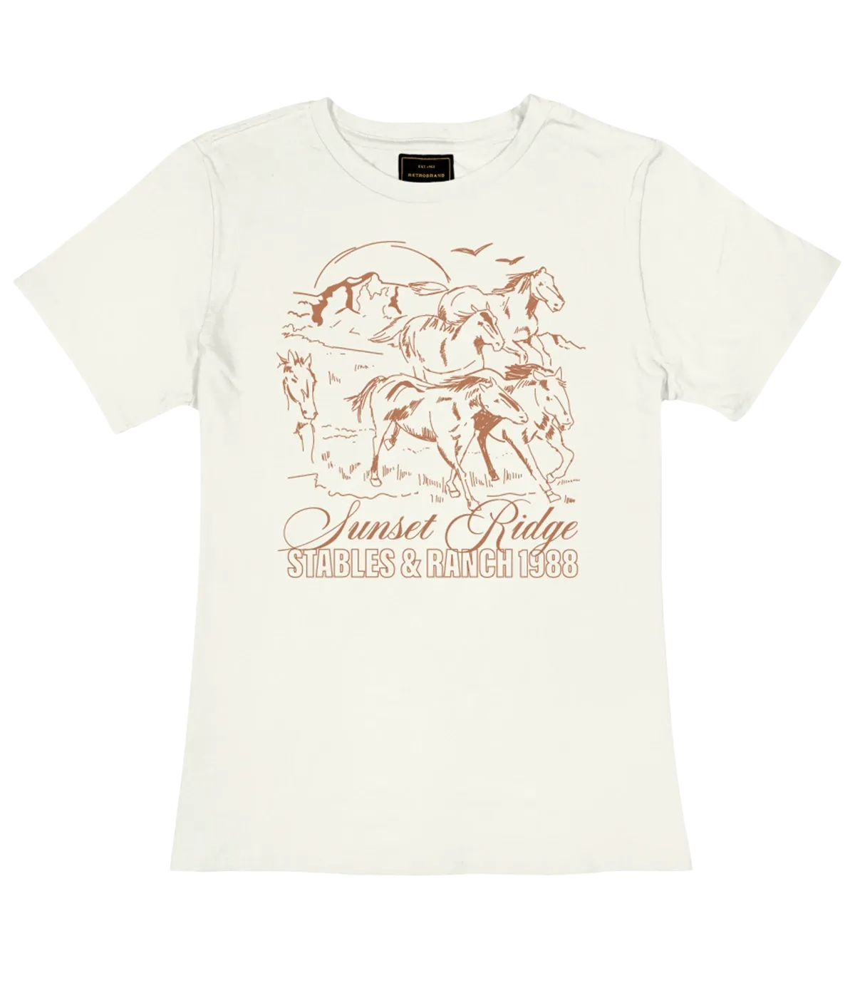Sunset Ridge Tee in Antique White