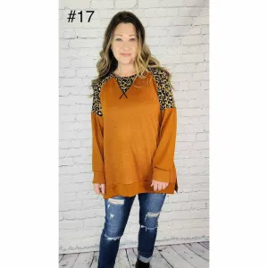 Sweater with Animal Print Details