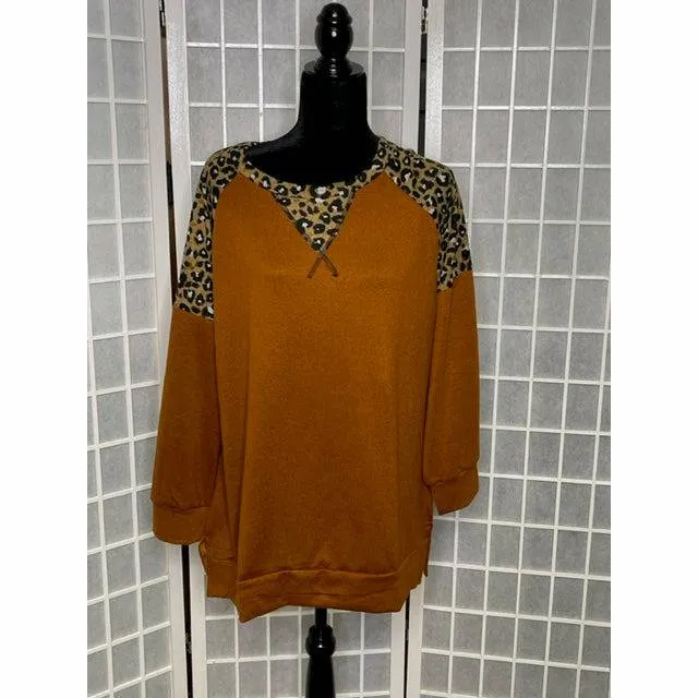 Sweater with Animal Print Details