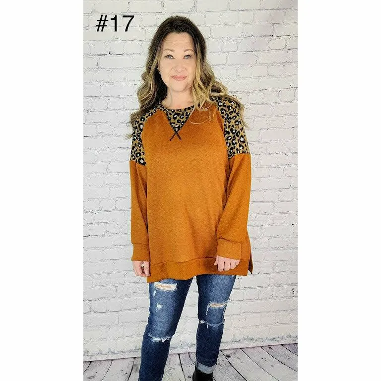 Sweater with Animal Print Details