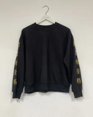 Sweatshirt with embroidery details on sleeve