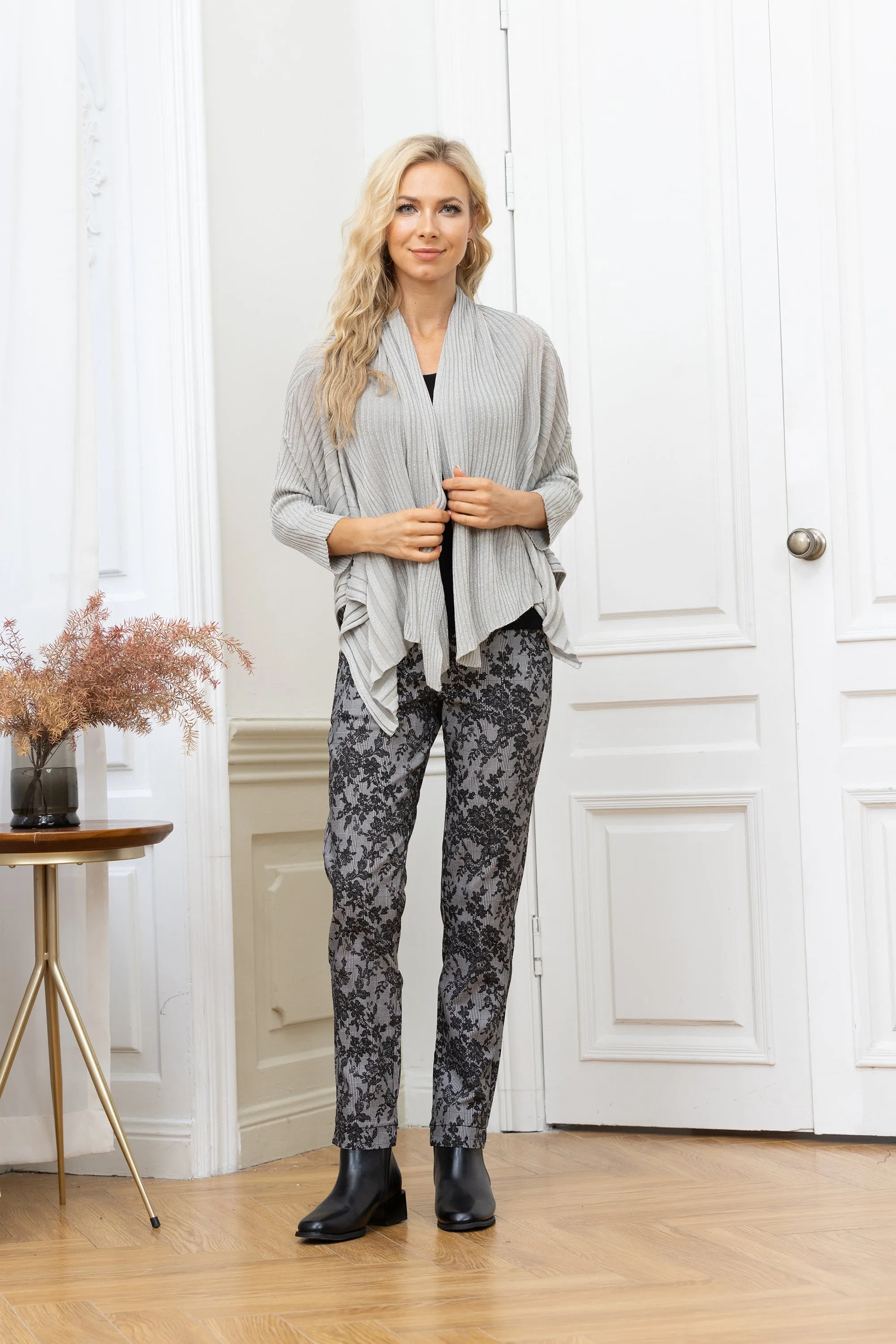 Two Way Wear Lurex Cardigan