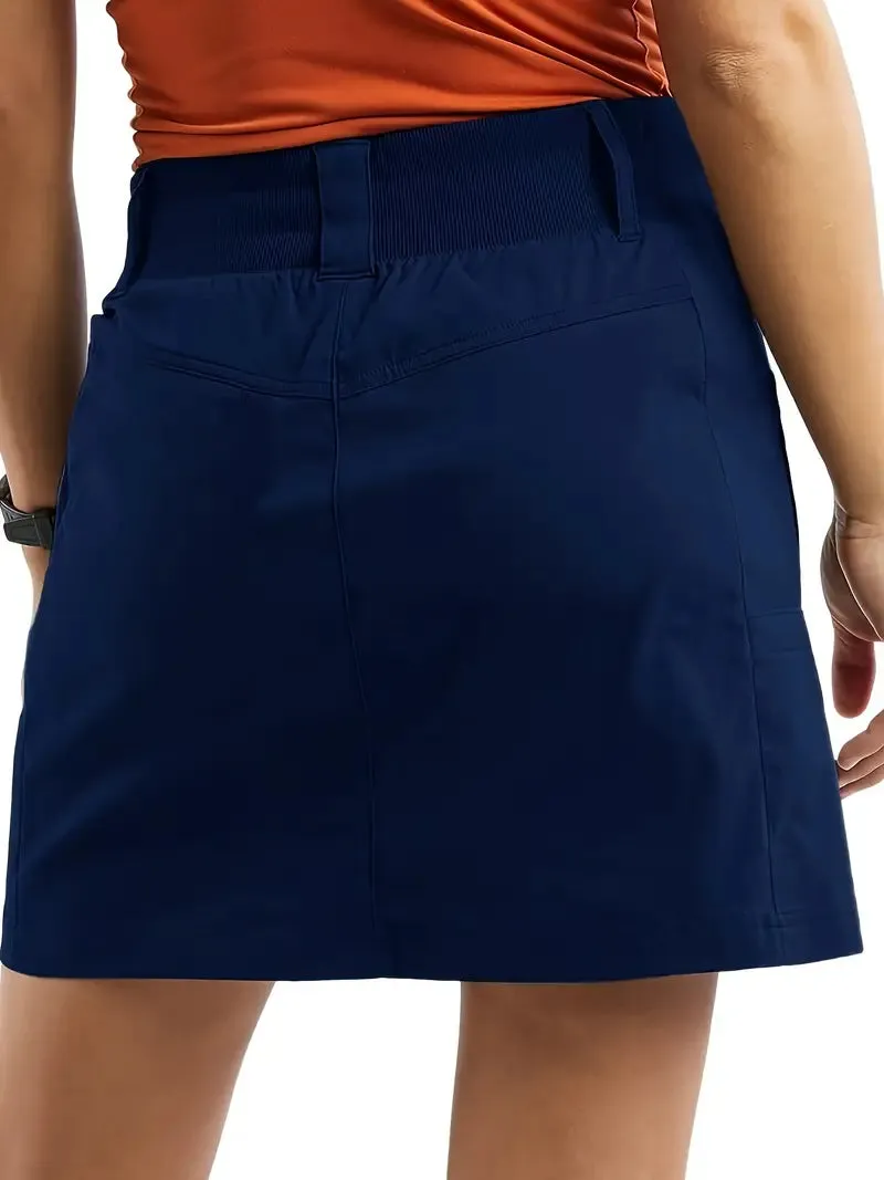 Versatile Simple Spring Fall Blue Skirt
