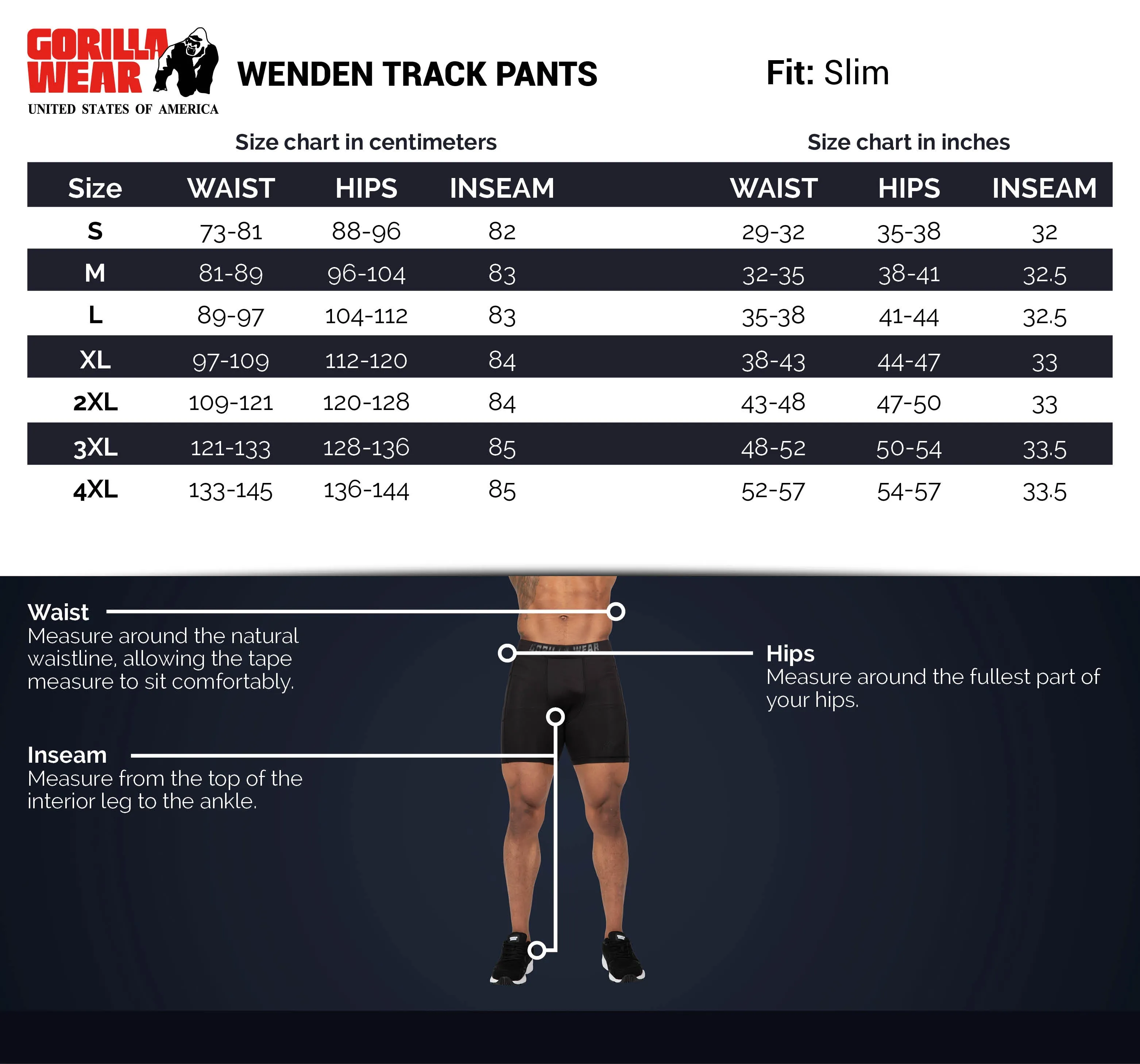 Wenden Track Pants - Black/Gold
