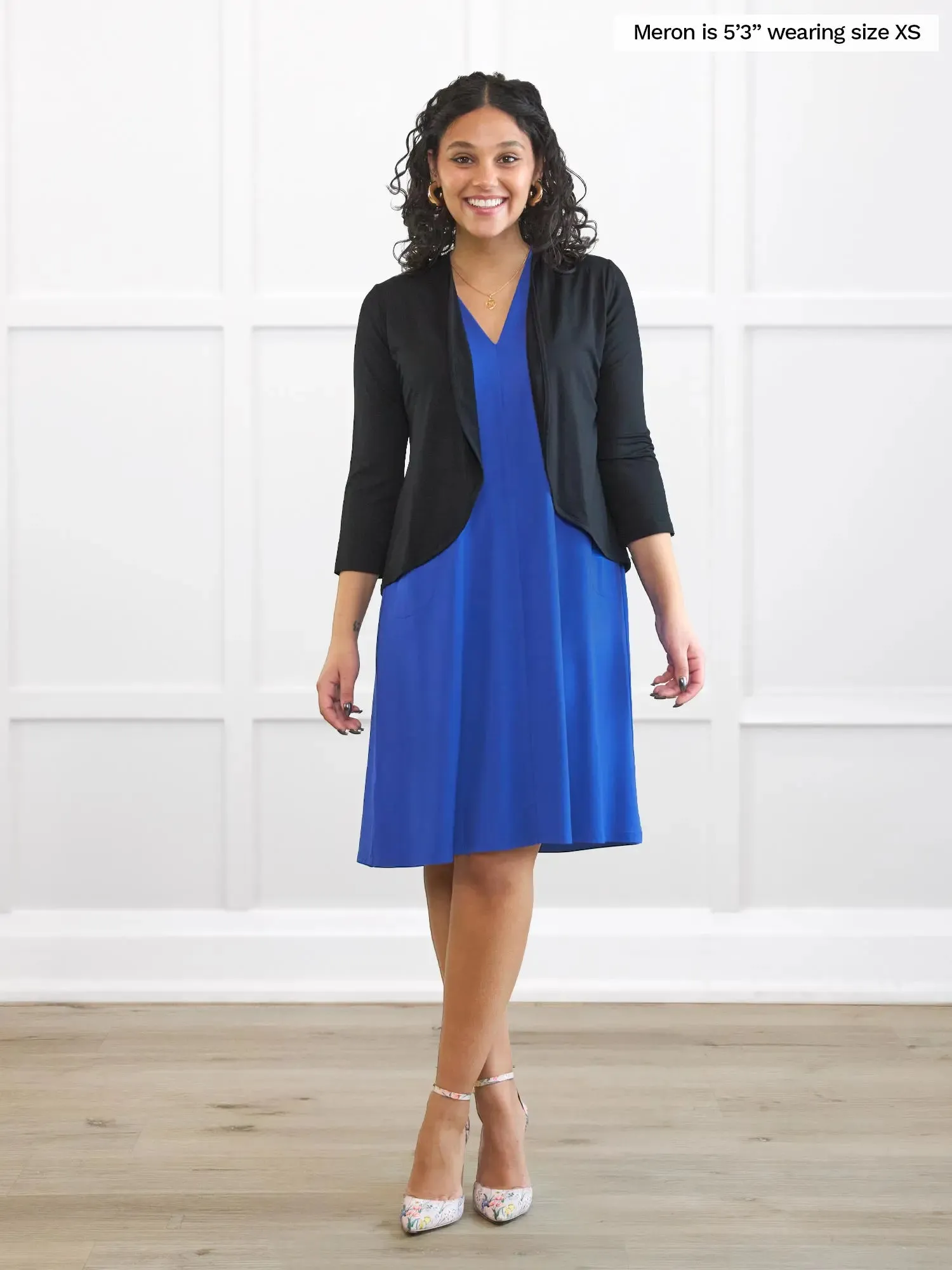 Wesley cropped waterfall cardigan