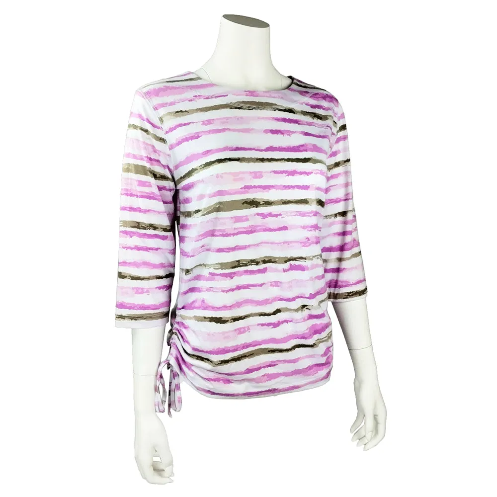Women's 3/4 Sleeve Eastside Stripe Top 431C