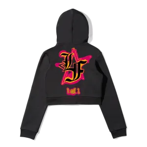 Women's Cropped Zip Hoodie
