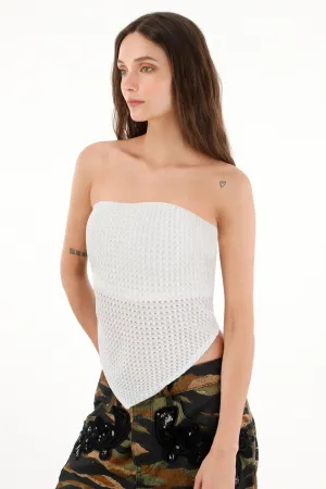 Women's Strapless Sheer Top